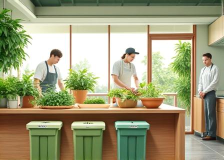Umweltfreundliche Restaurant-Betriebsführung