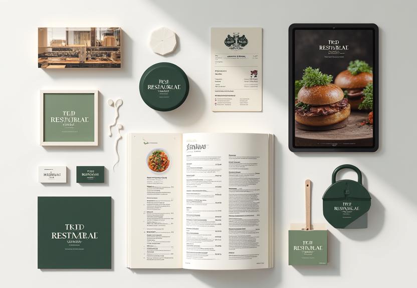 Moderne Restaurant Markenentwicklung und Konzeptdesign